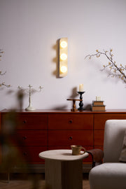 Elysian Travertine Plug-in Wall Light-DWHOME