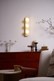 Elysian Travertine Plug-in Wall Light-DWHOME