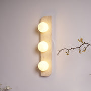 Elysian Travertine Plug-in Wall Light-DWHOME