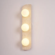 Elysian Travertine Plug-in Wall Light-DWHOME