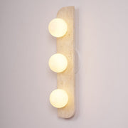 Elysian Travertine Plug-in Wall Light-DWHOME