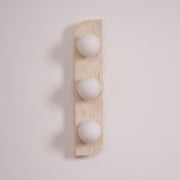 Elysian Travertine Plug-in Wall Light-DWHOME