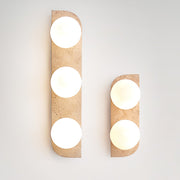 Elysian Travertine Plug-in Wall Light-DWHOME