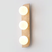 Elysian Travertine Plug-in Wall Light-DWHOME