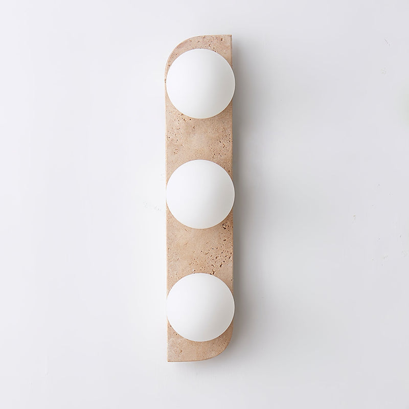 Elysian Travertine Plug-in Wall Light-DWHOME