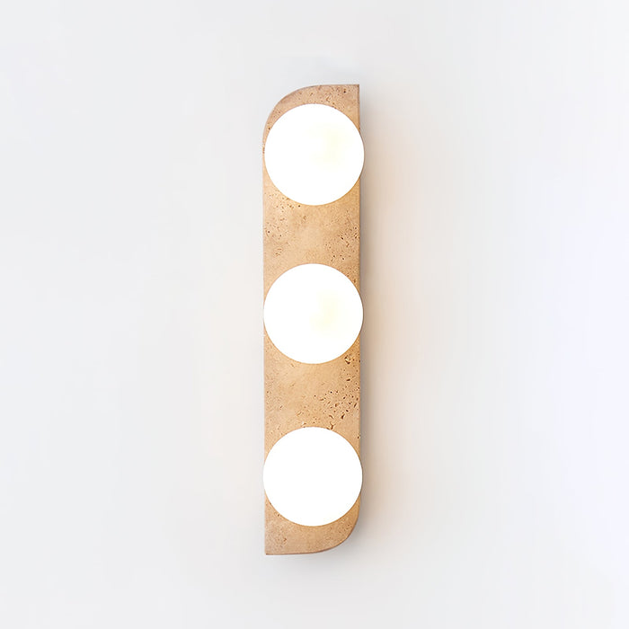 Elysian Travertine Plug-in Wall Light-DWHOME