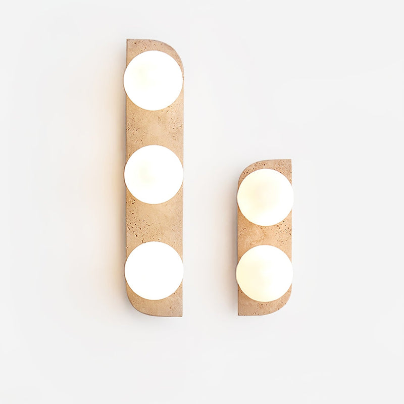 Elysian Travertine Plug-in Wall Light-DWHOME
