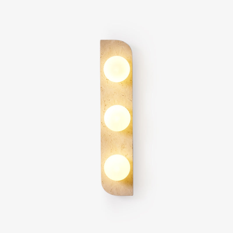 Elysian Travertine Plug-in Wall Light-DWHOME