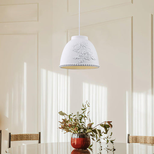 Embossed Flora Pendant Lamp.