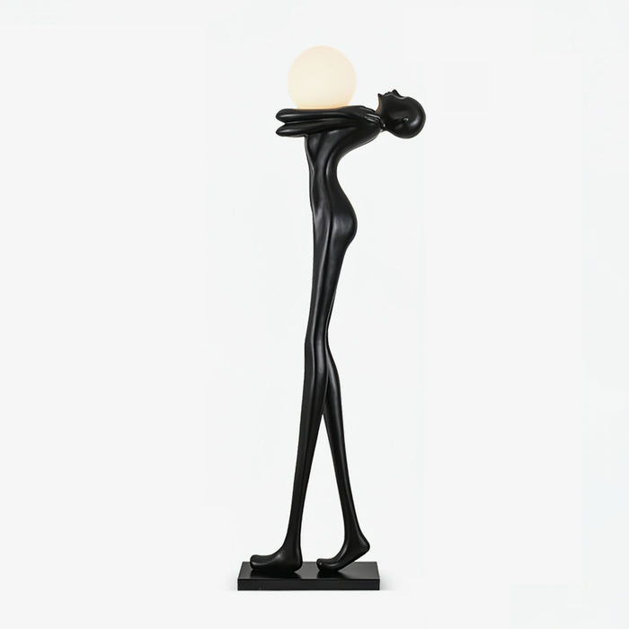 Embrace Ball Sculpture Floor Lamp.