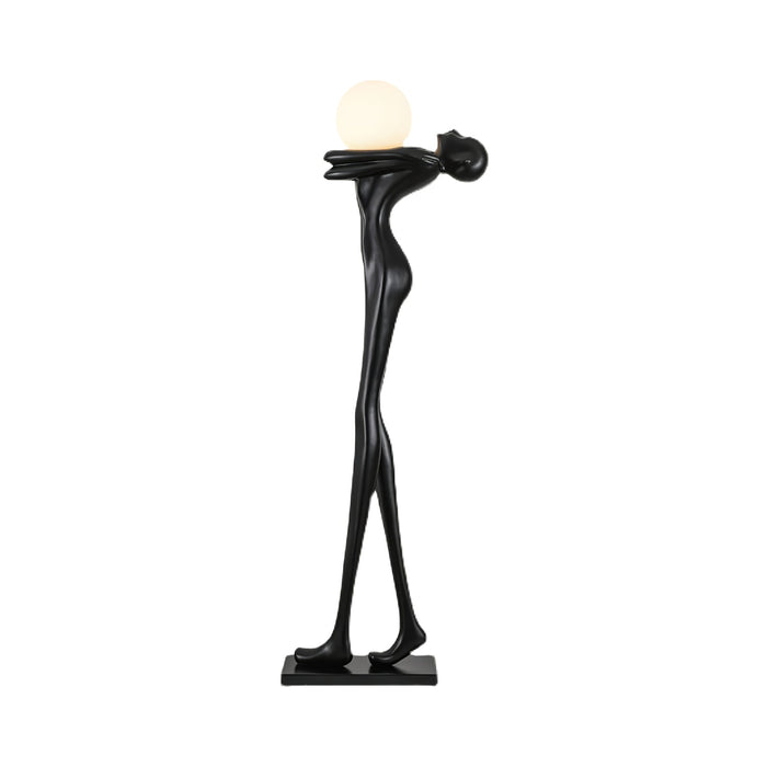 Embrace Ball Sculpture Floor Lamp.