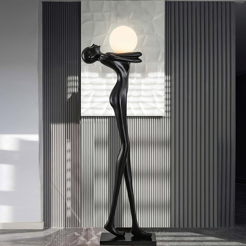 Embrace Ball Sculpture Floor Lamp-DWHOME