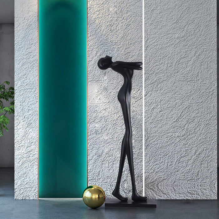 Embrace Ball Sculpture Floor Lamp.