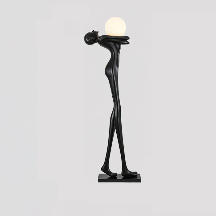 Embrace Ball Sculpture Floor Lamp.