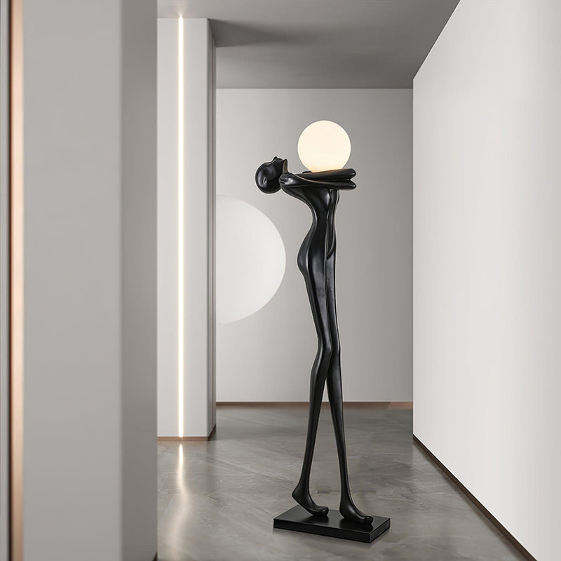 Embrace Ball Sculpture Floor Lamp-DWHOME
