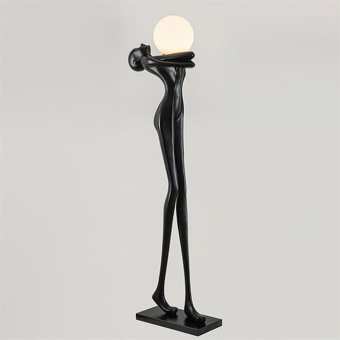 Embrace Ball Sculpture Floor Lamp.