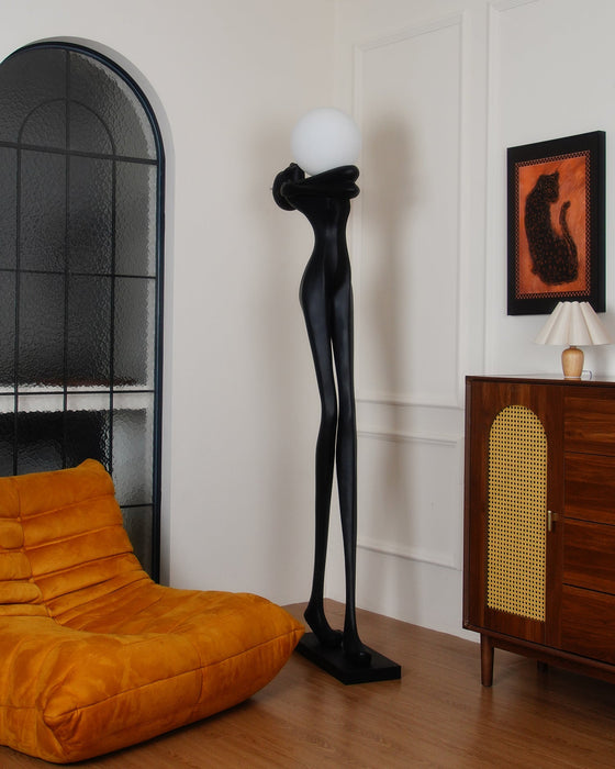 Embrace Ball Sculpture Floor Lamp