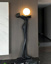Embrace Ball Sculpture Floor Lamp-DWHOME