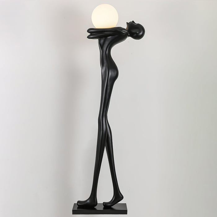 Embrace Ball Sculpture Floor Lamp.