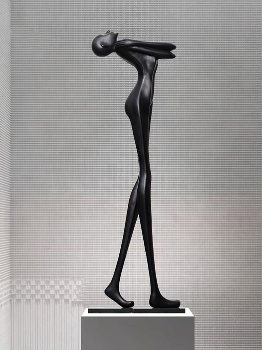 Embrace Ball Sculpture Floor Lamp.