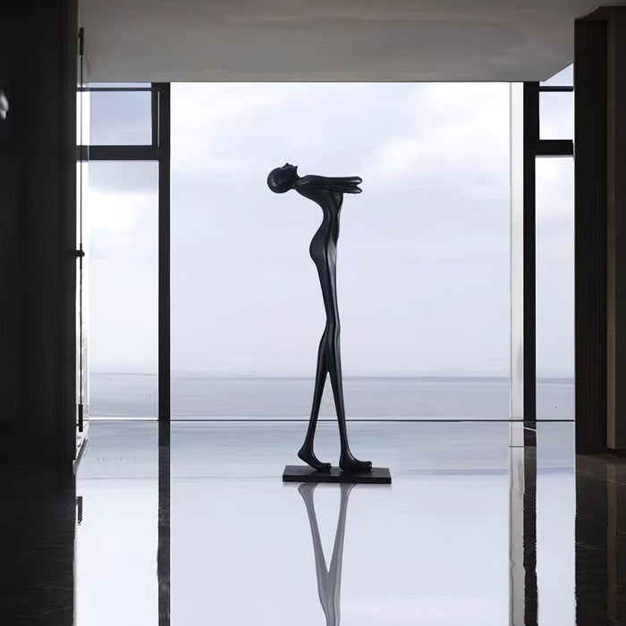 Embrace Ball Sculpture Floor Lamp.