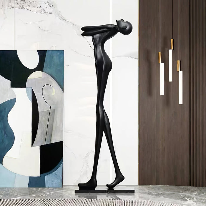 Embrace Ball Sculpture Floor Lamp.