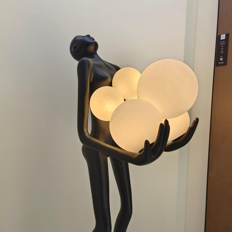 Embrace Sculpture Floor Lamp-DWHOME