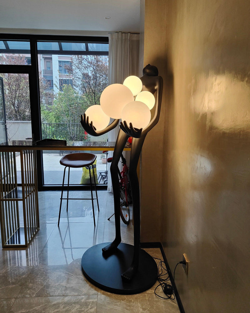 Embrace Sculpture Floor Lamp-DWHOME