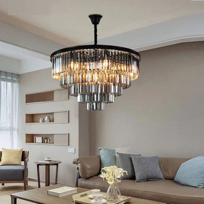 Emma Rustic Crystal Chandelier.