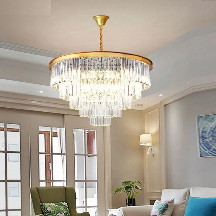 Emma Rustic Crystal Chandelier.