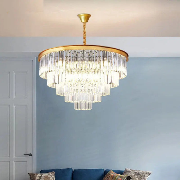 Emma Rustic Crystal Chandelier.