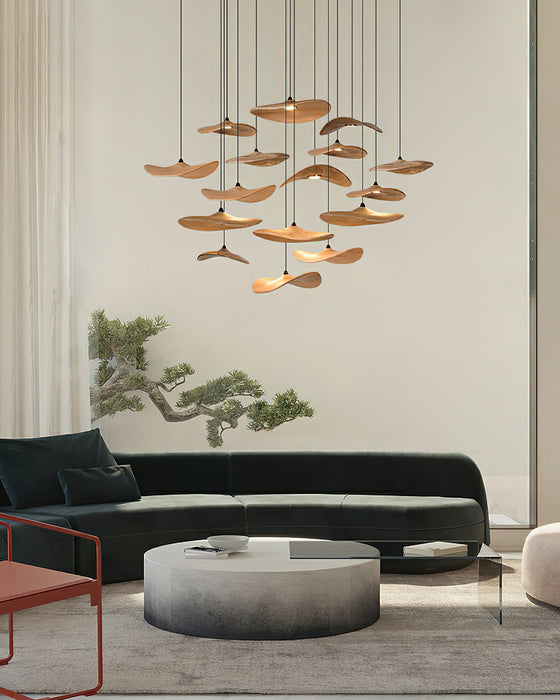 Empty Leaf Chandelier.