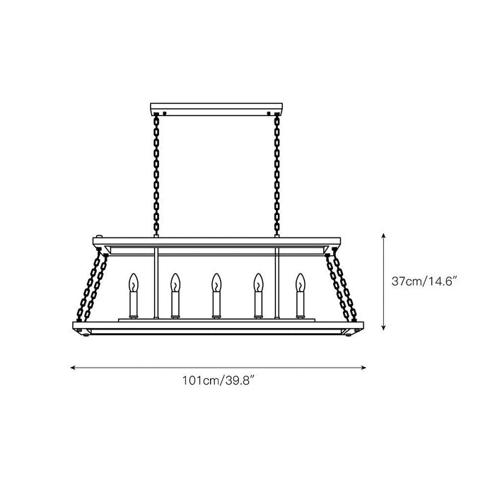 Eniso Island Chandelier-DWHOME