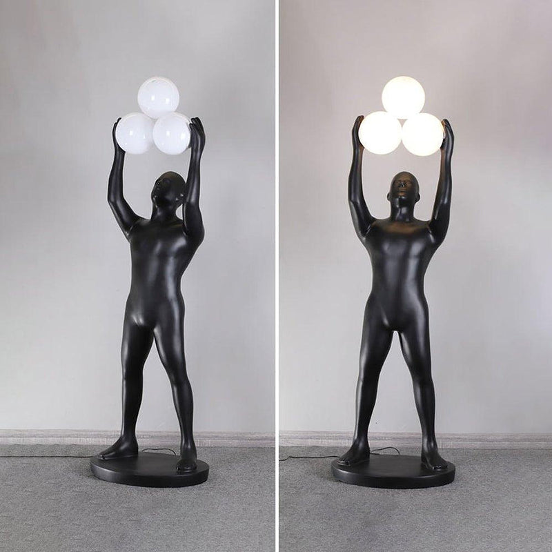 Enlightened Figure Sculptor Floor Lamp-DWHOME