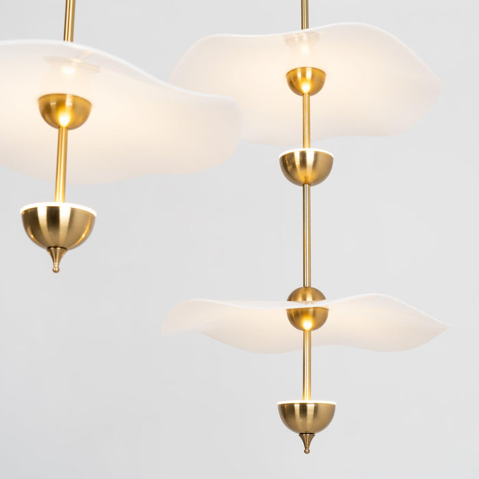 Envolee Double Biscuit Pendant Light.