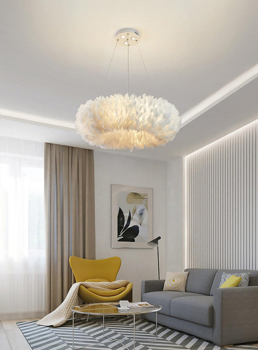 Goose Feathers Pendant Lamp.