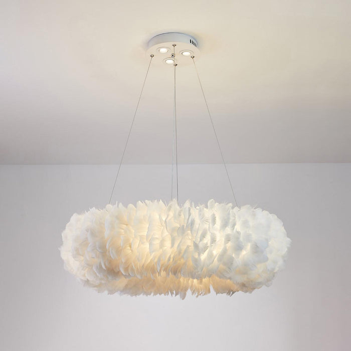 Goose Feathers Pendant Lamp.