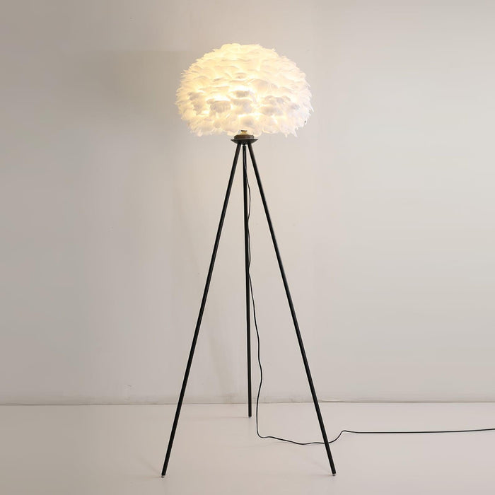 Eos Feather Floor Lamp-DWHOME