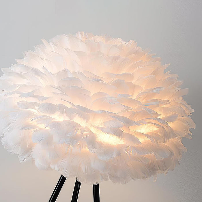 Eos Feather Floor Lamp-DWHOME