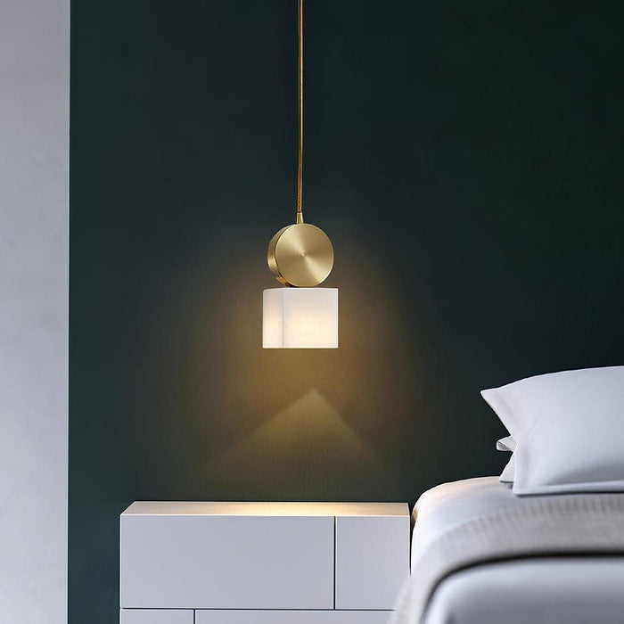Etruscan Aabaster Pendant Light-DWHOME
