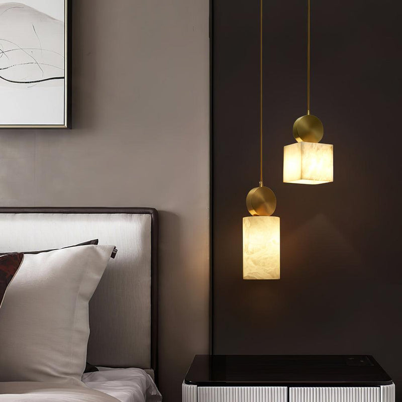 Etruscan Aabaster Pendant Light-DWHOME