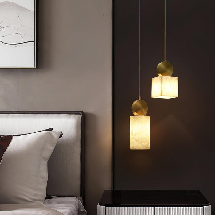 Etruscan Aabaster Pendant Light-DWHOME
