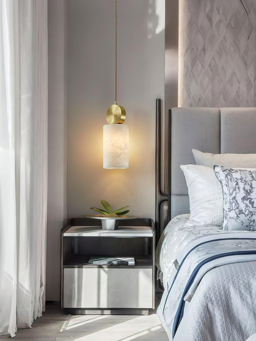 Etruscan Aabaster Pendant Light-DWHOME