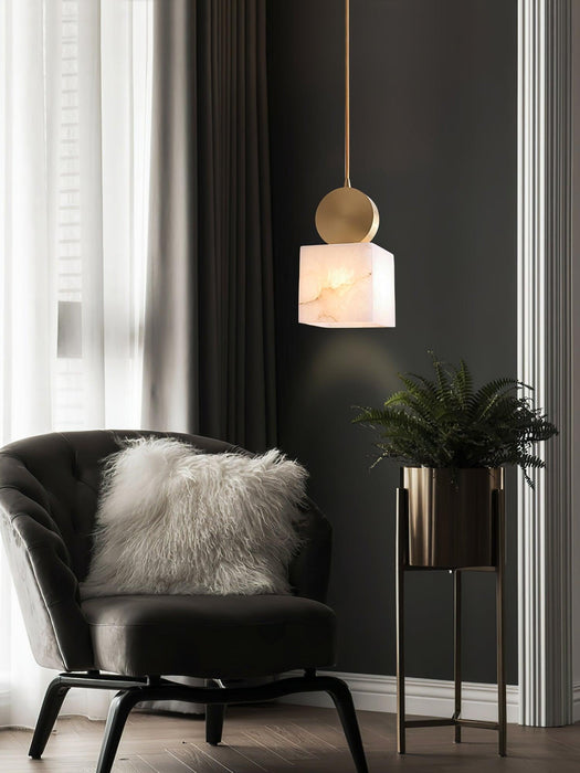 Etruscan Aabaster Pendant Light-DWHOME