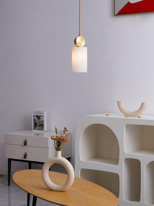 Etruscan Aabaster Pendant Light-DWHOME
