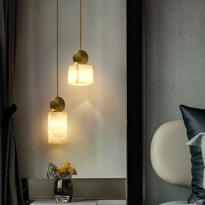 Etruscan Aabaster Pendant Light-DWHOME