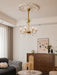 Evaria Crystal Pearl Chandelier-DWHOME