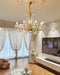 Evaria Crystal Pearl Chandelier-DWHOME