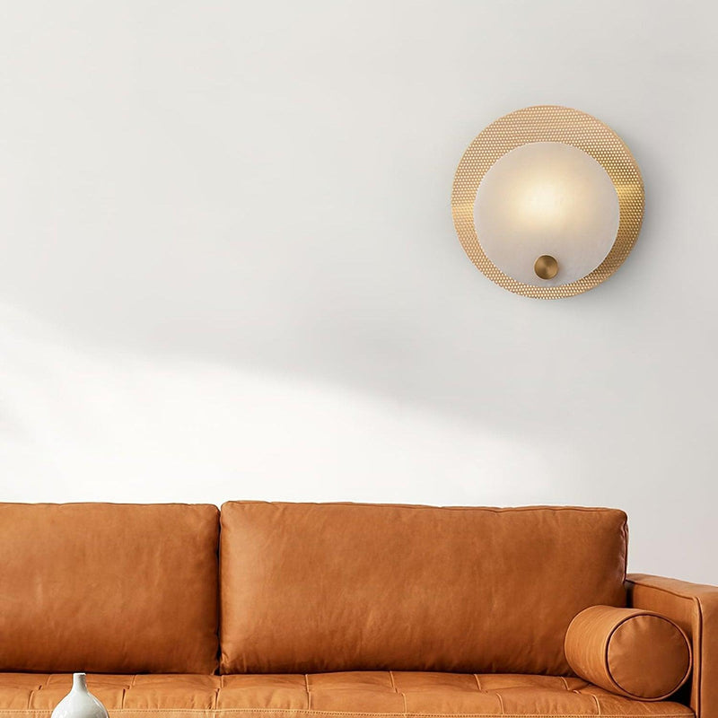 Evelyn Alabaster Wall Sconce-DWHOME