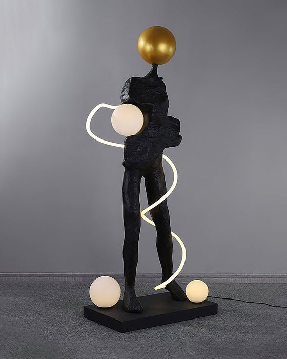Everett Spiral Floor Lamp-DWHOME
